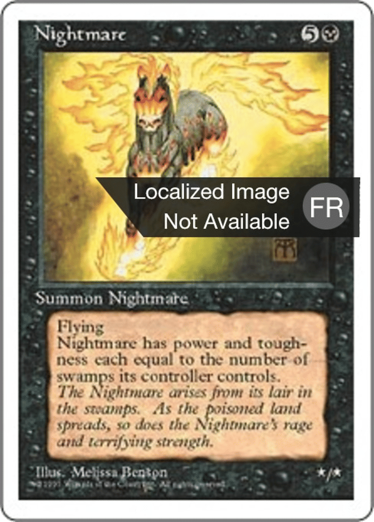 Cheval de cauchemar — Fourth Edition — Magic: The Gathering