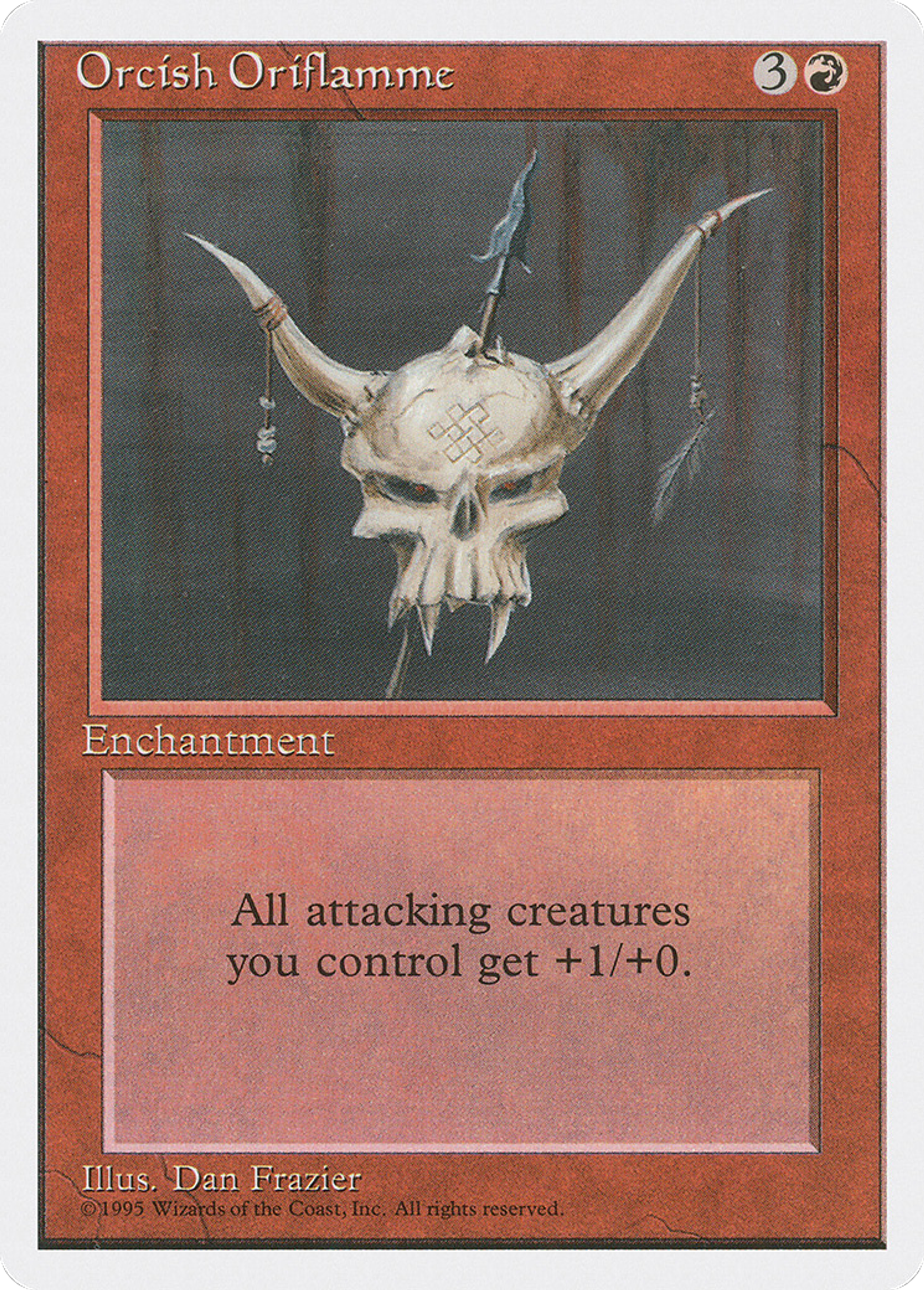 Orcish Oriflamme — Fourth Edition — Magic: The Gathering
