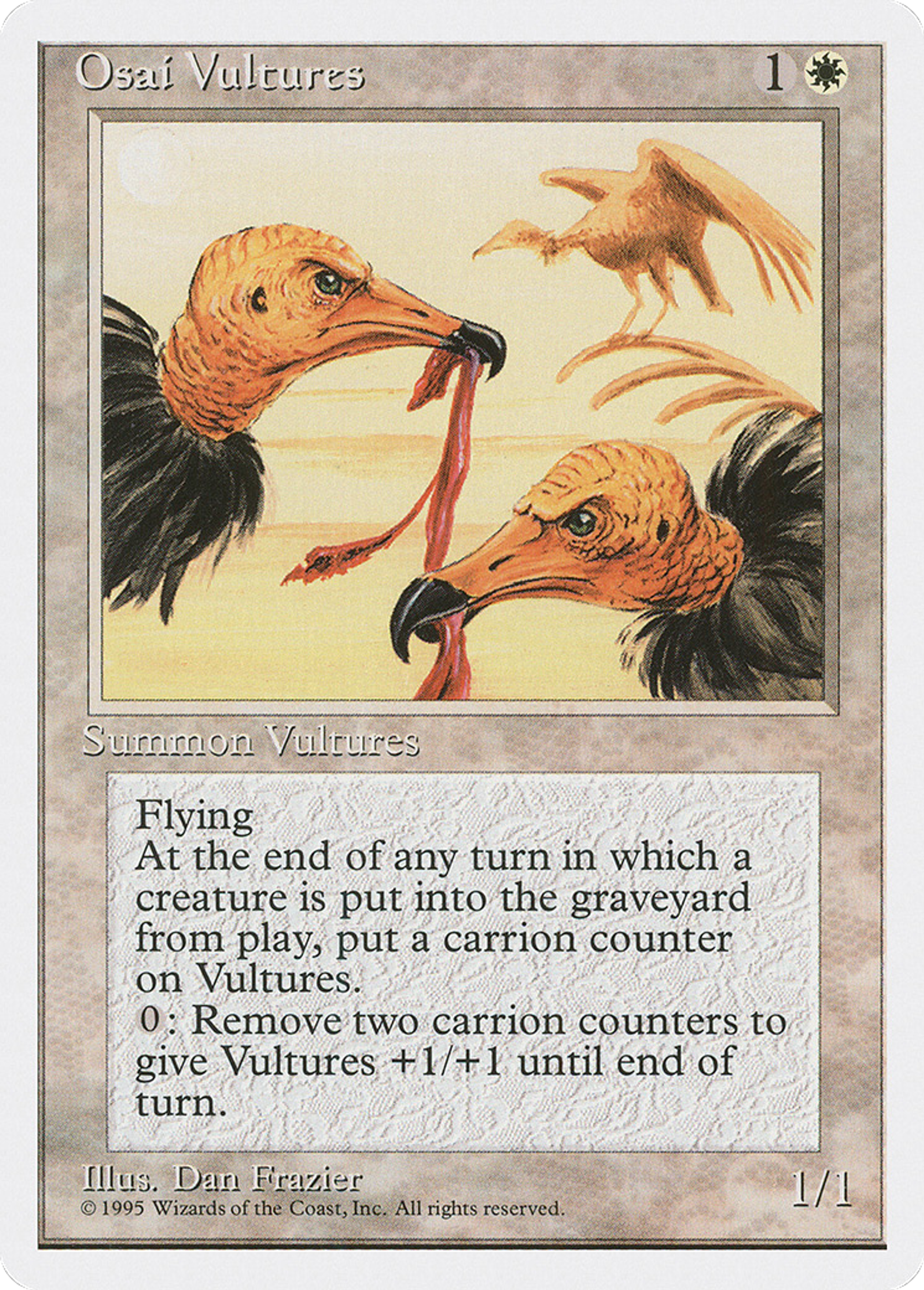 Osai Vultures — Fourth Edition — Magic: The Gathering