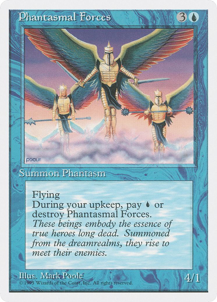 Phantasmal Forces — Fourth Edition — Magic: The Gathering