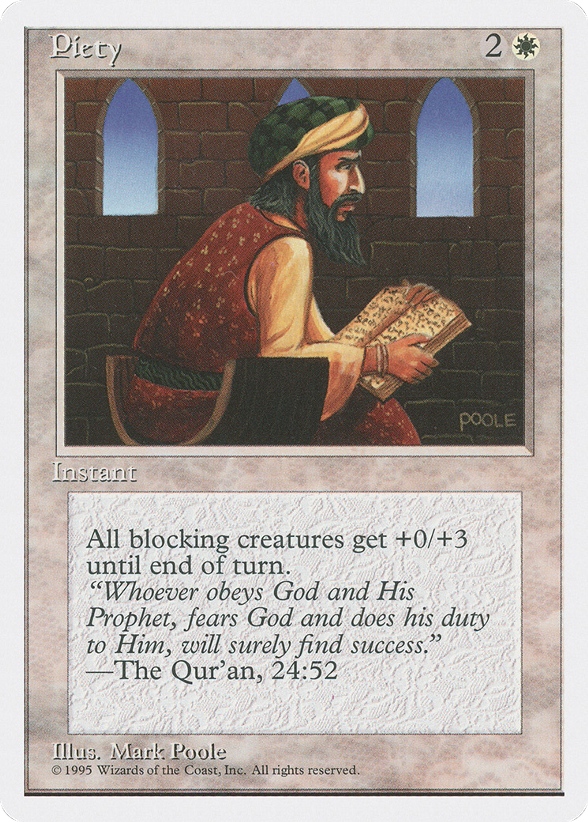 Piety — Fourth Edition — Magic: The Gathering