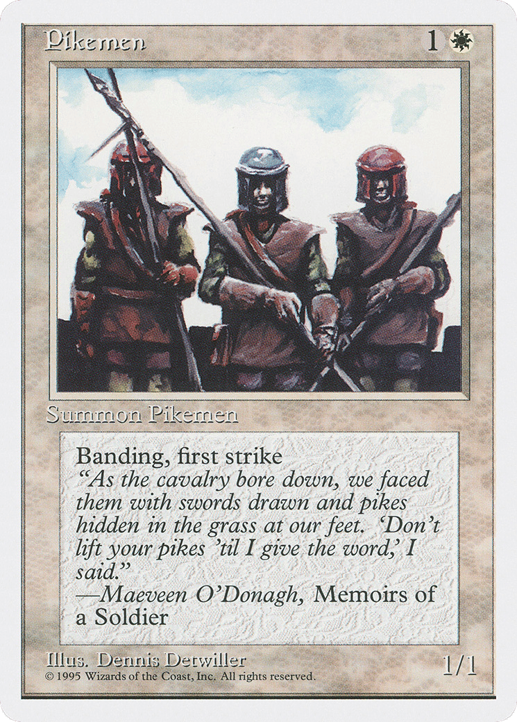 Pikemen — Fourth Edition — Magic: The Gathering