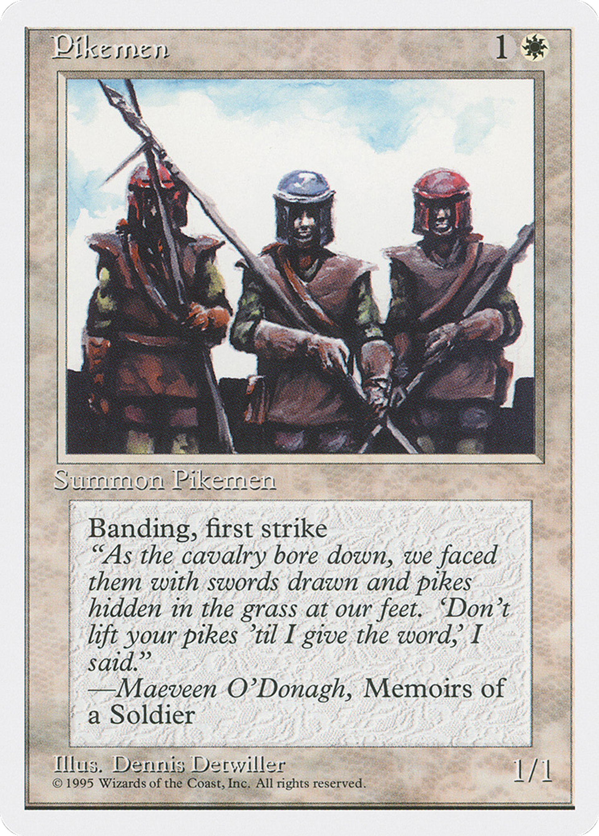 Pikemen — Fourth Edition — Magic: The Gathering