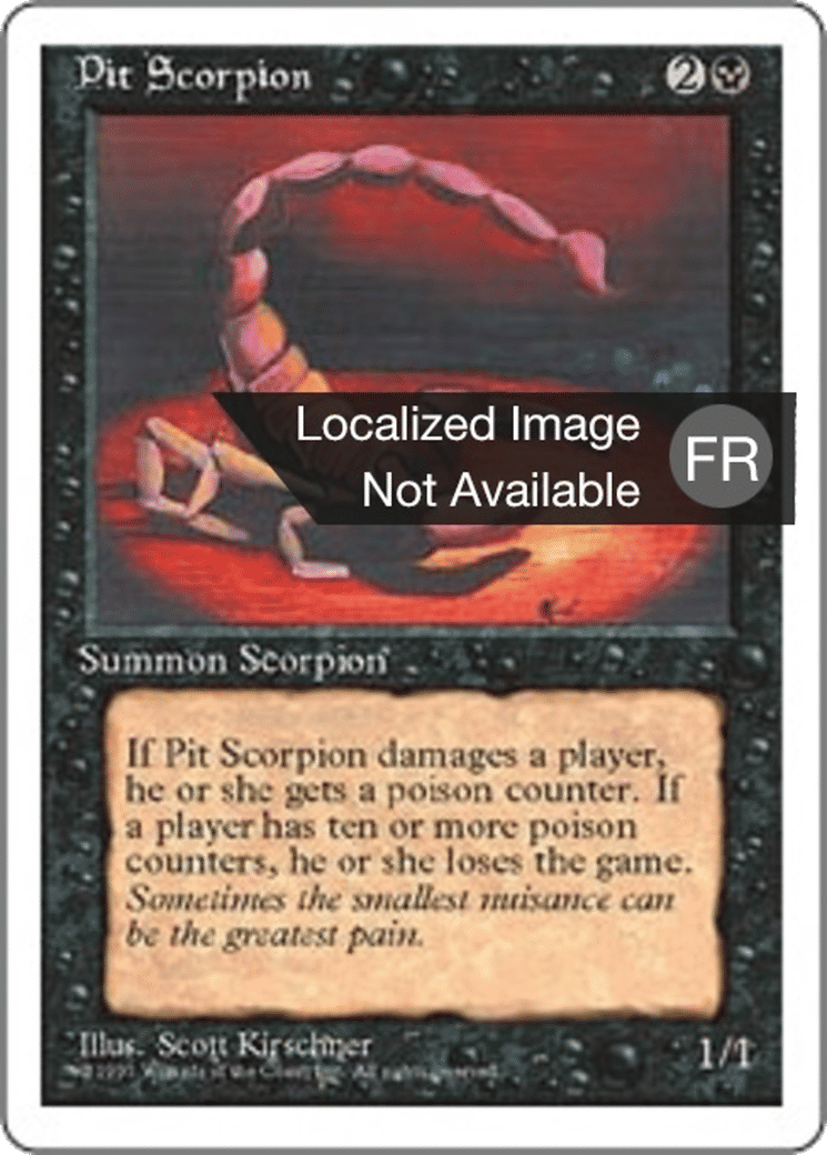 Scorpion de l'Abîme — Fourth Edition — Magic: The Gathering