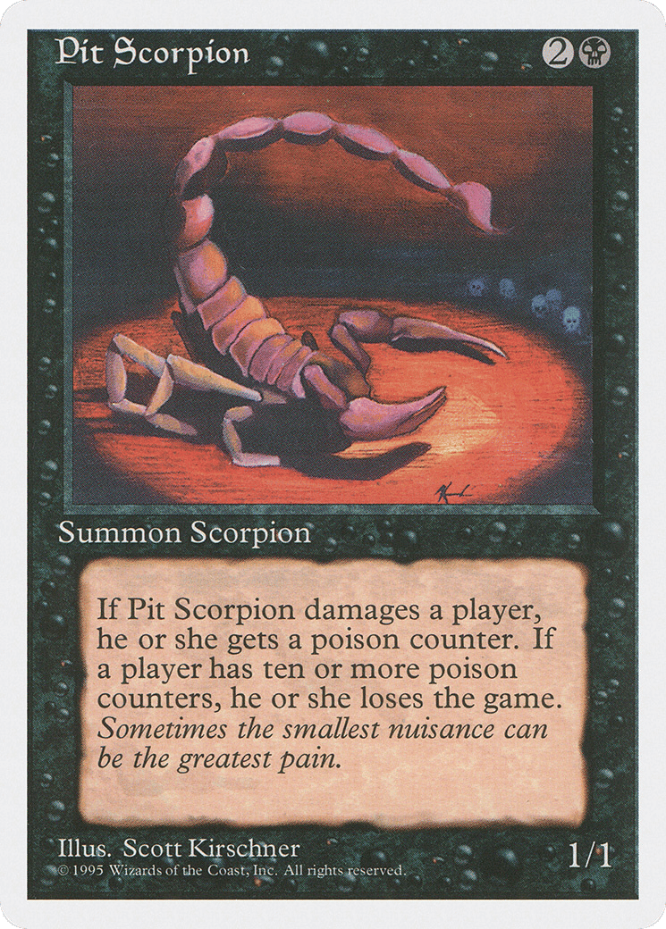 Pit Scorpion — Fourth Edition — Magic: The Gathering