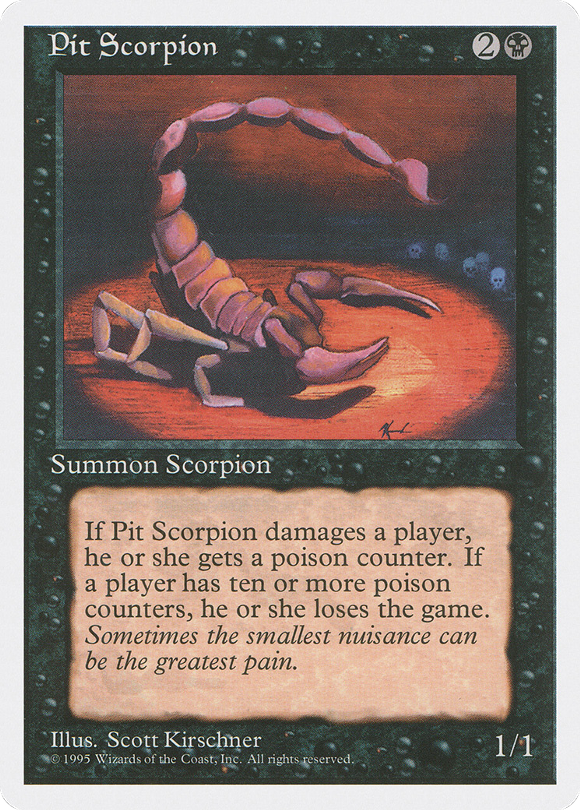 Pit Scorpion — Fourth Edition — Magic: The Gathering