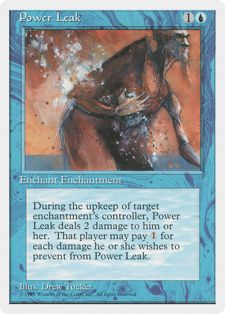 Power Leak — Fourth Edition — Magic: The Gathering