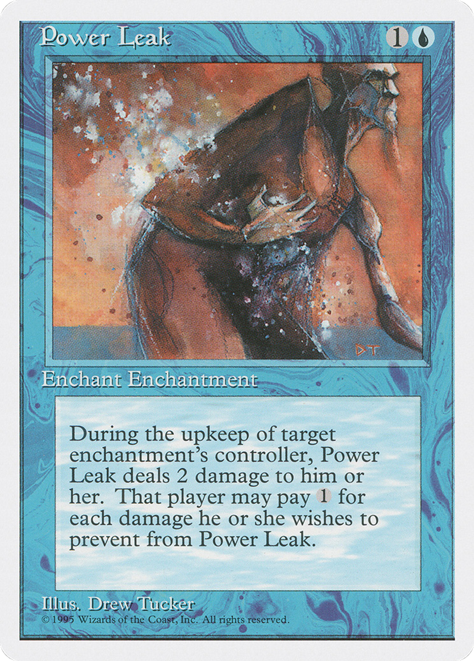 Power Leak — Fourth Edition — Magic: The Gathering