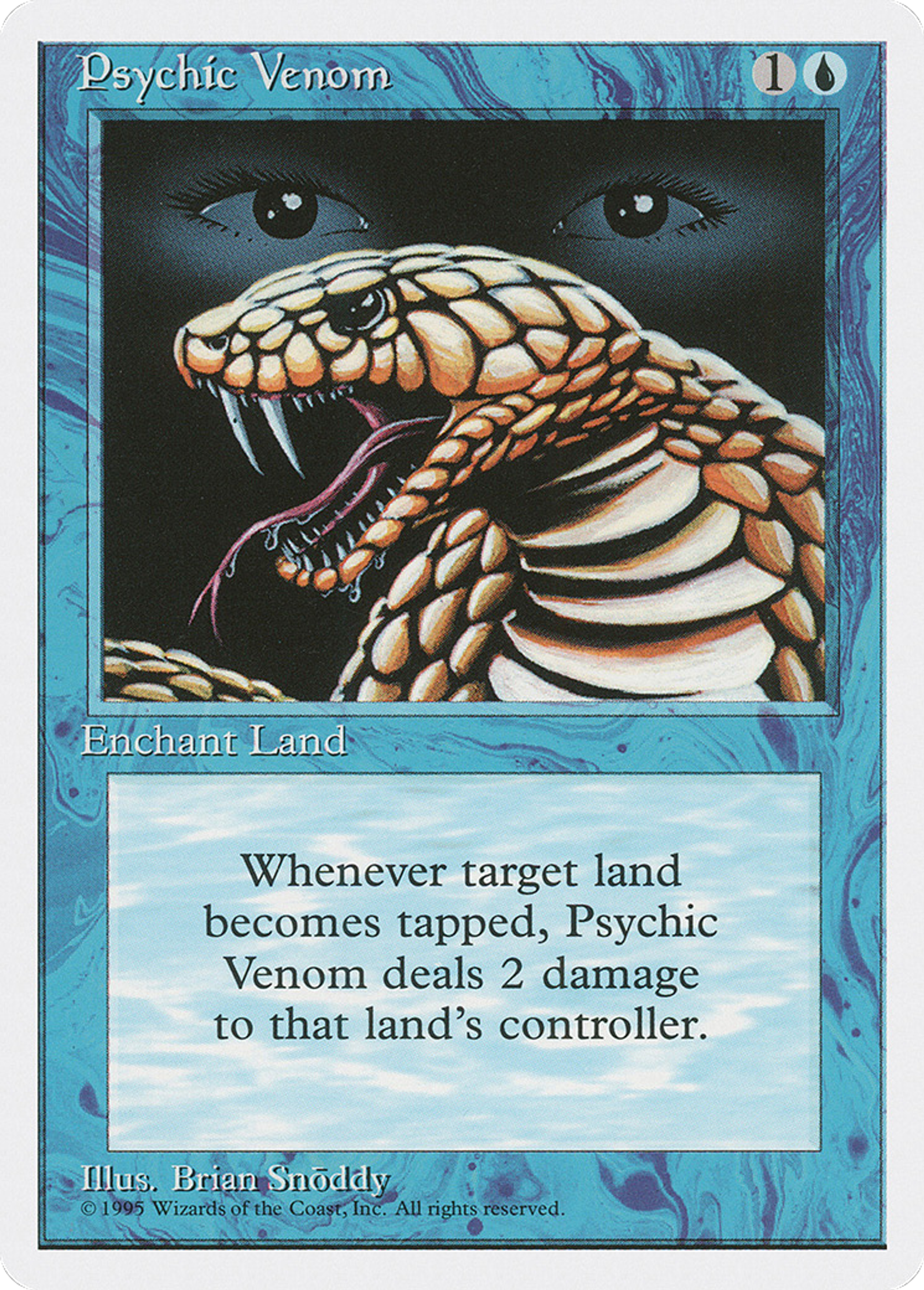 Psychic Venom — Fourth Edition — Magic: The Gathering