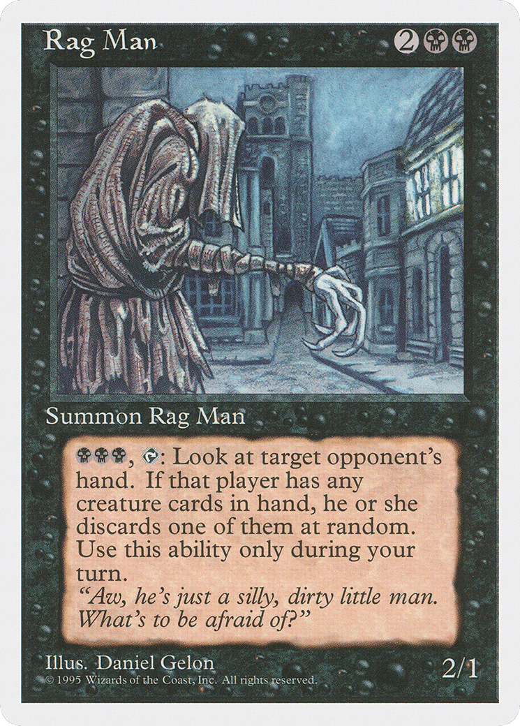 Rag Man — Fourth Edition — Magic: The Gathering