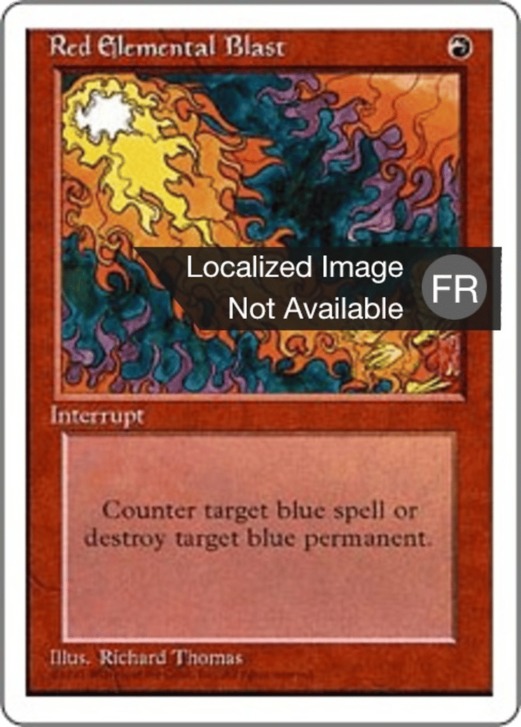 Salve élémentaire rouge — Fourth Edition — Magic: The Gathering