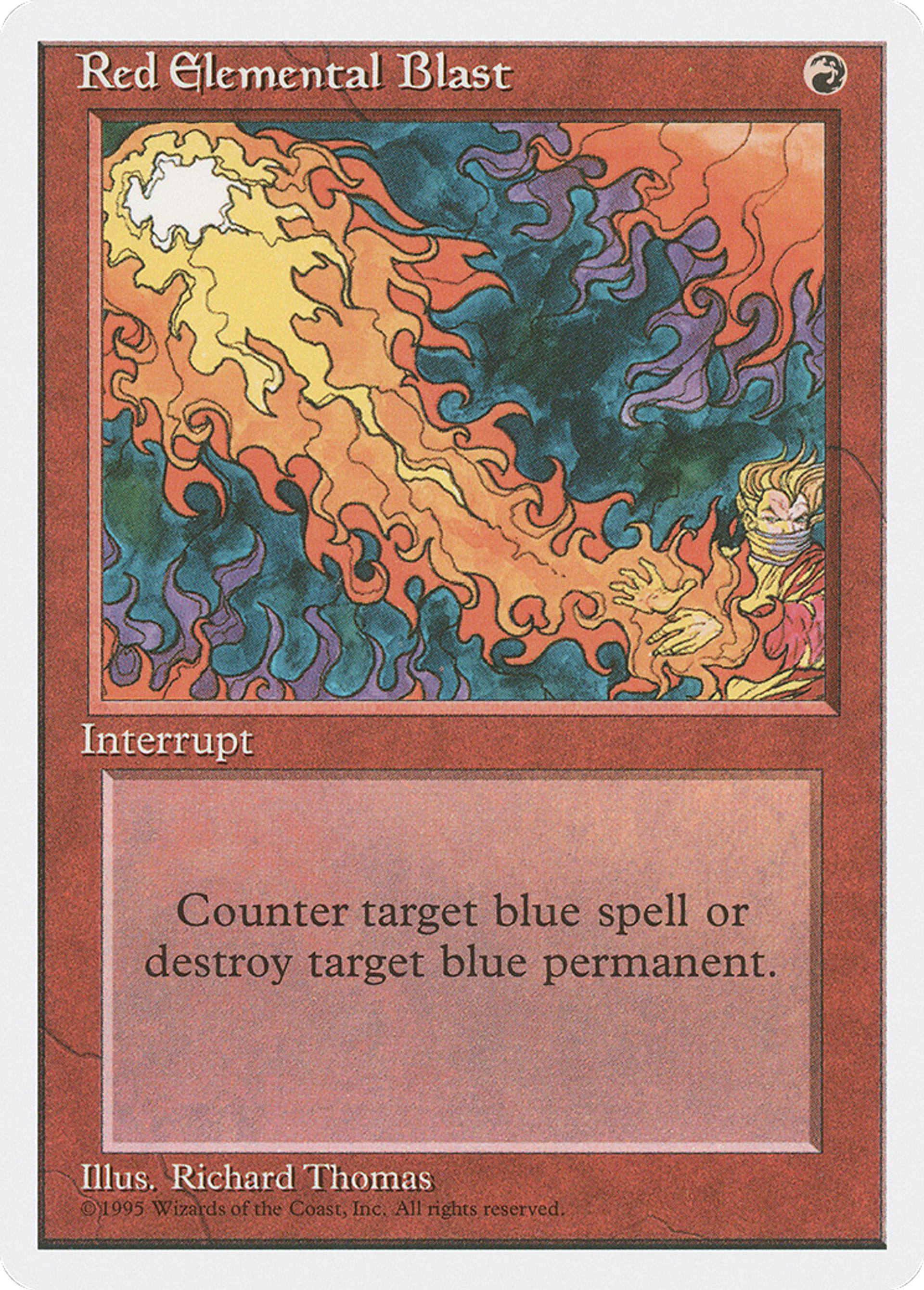 Red Elemental Blast — Fourth Edition — Magic: The Gathering