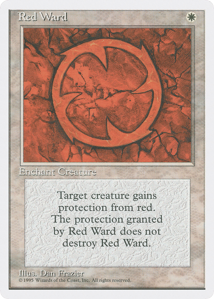 Red Ward — Fourth Edition — Magic: The Gathering