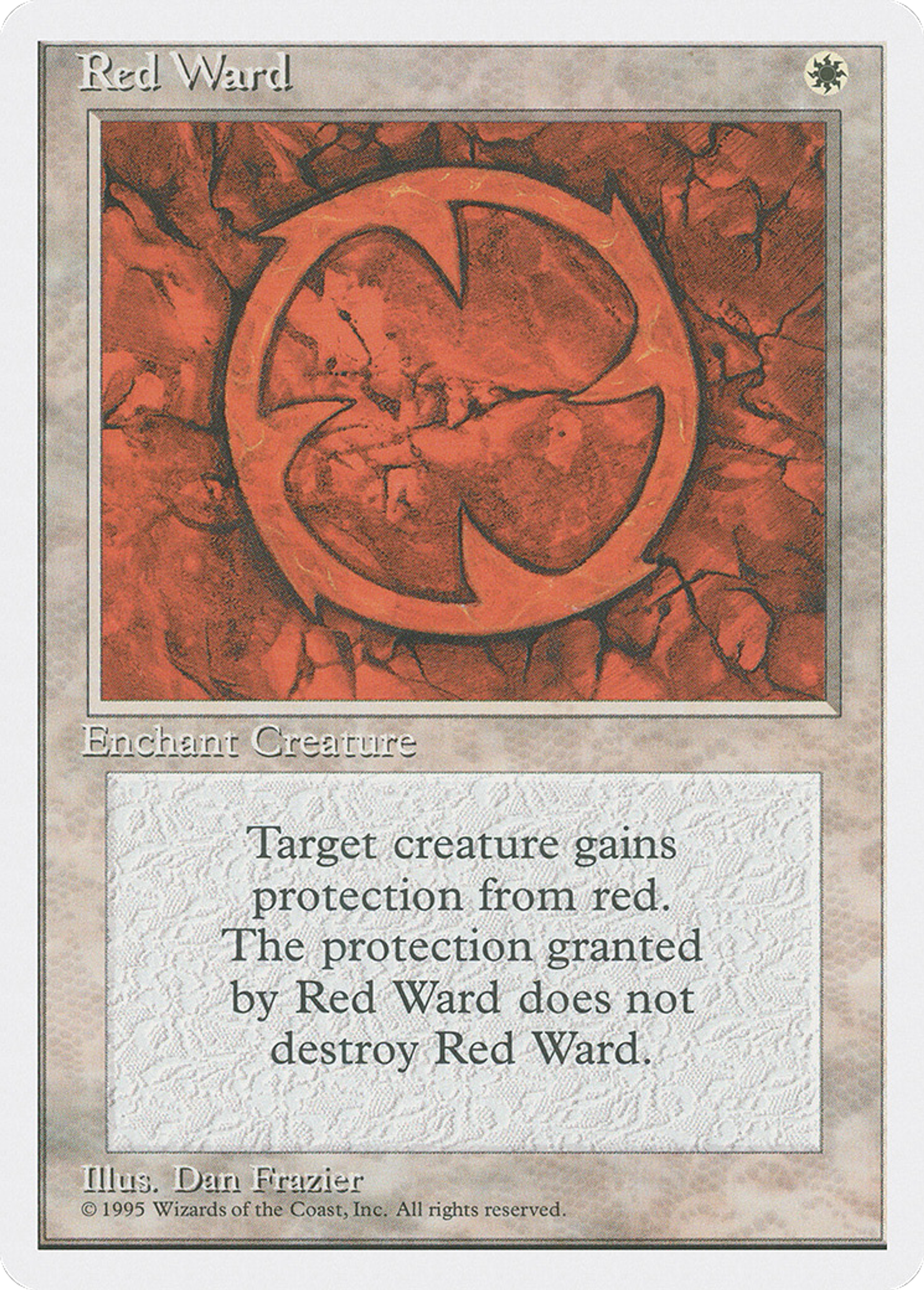 Red Ward — Fourth Edition — Magic: The Gathering