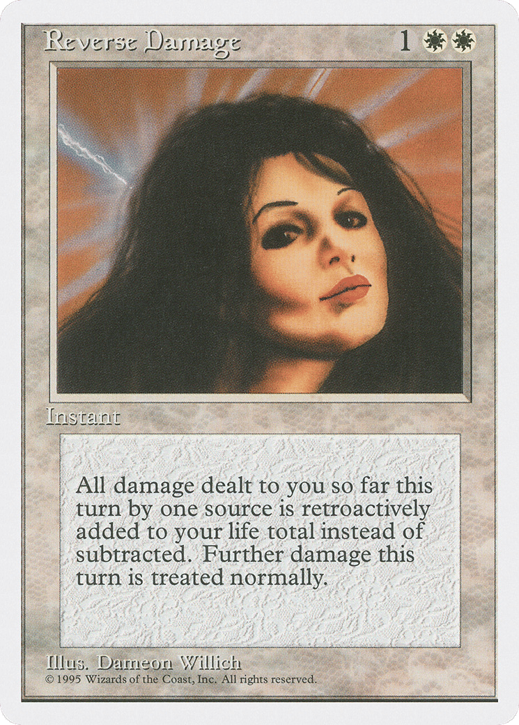 Reverse Damage — Fourth Edition — Magic: The Gathering
