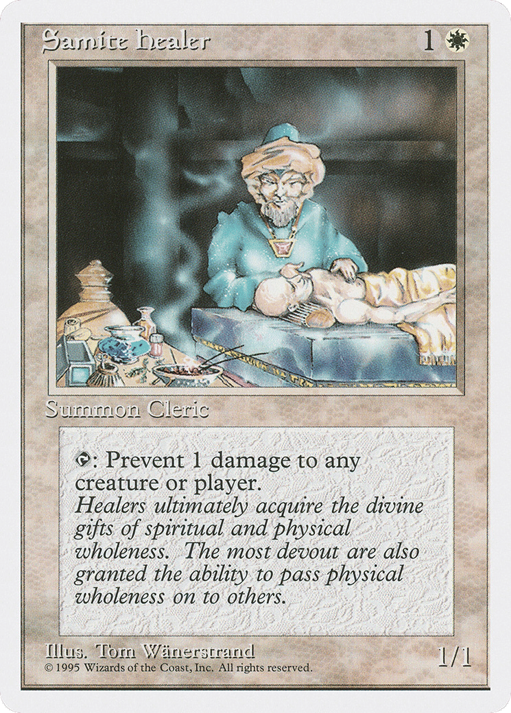 Samite Healer — Fourth Edition — Magic: The Gathering