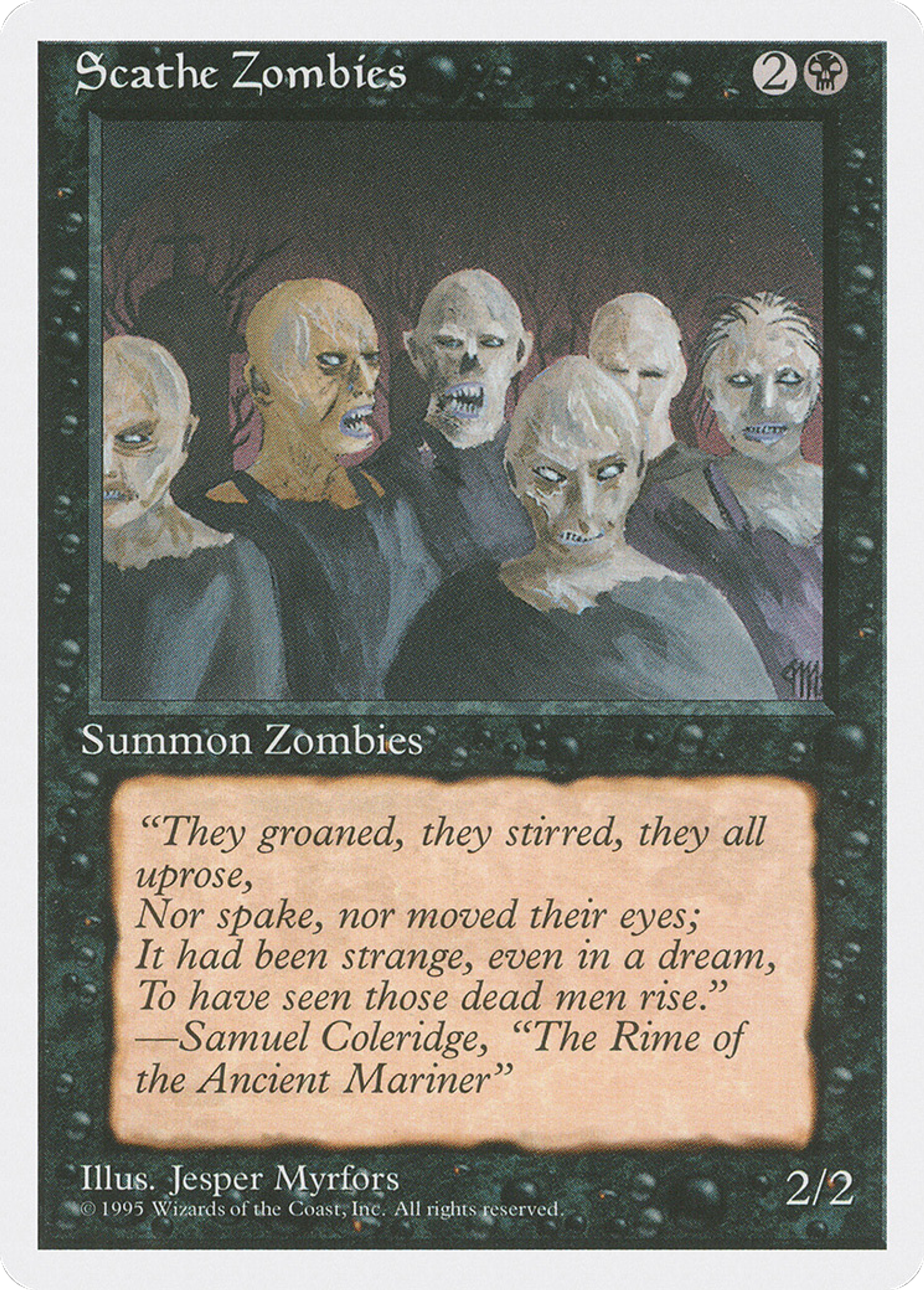 Scathe Zombies — Fourth Edition — Magic: The Gathering
