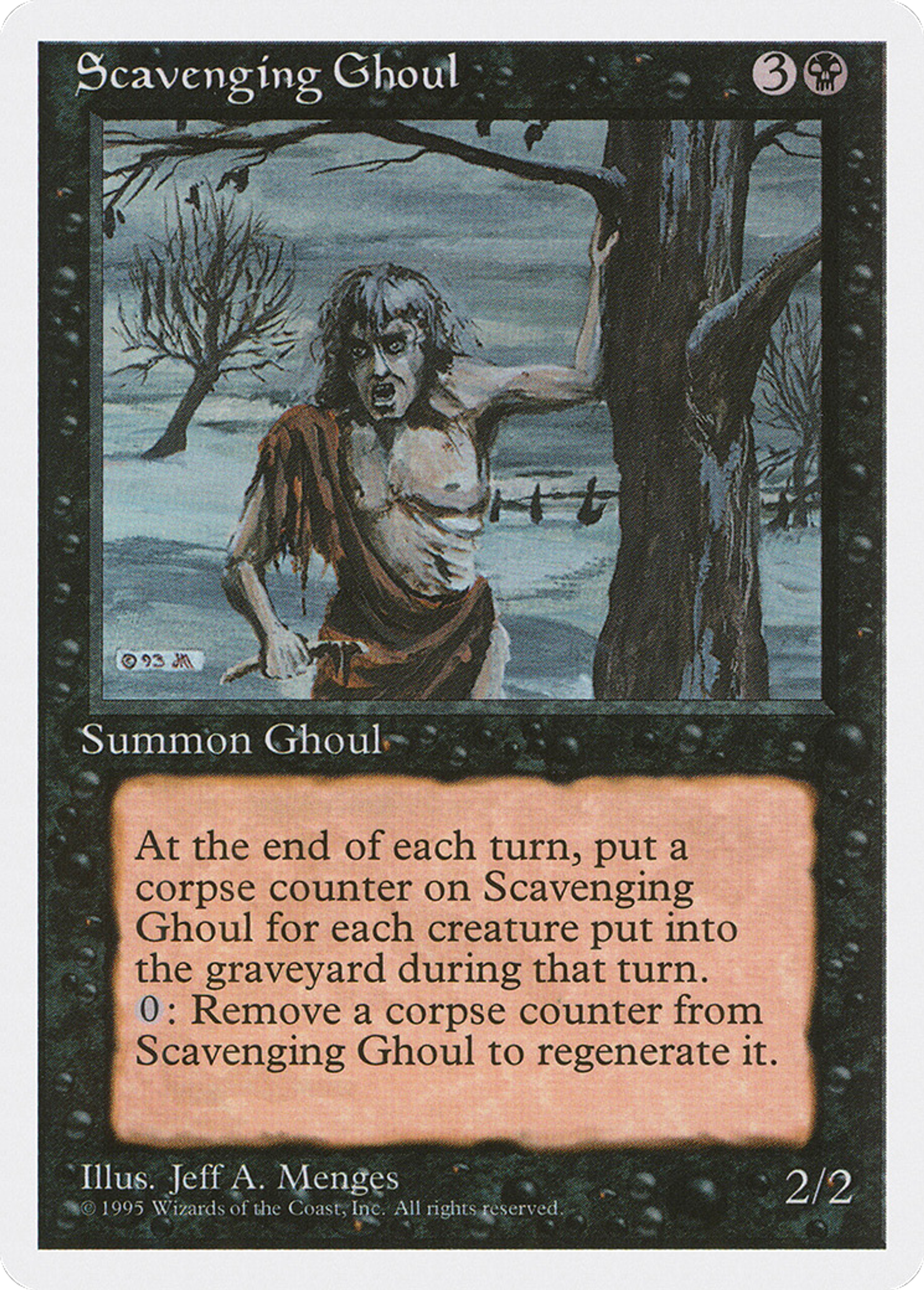 Scavenging Ghoul — Fourth Edition — Magic: The Gathering