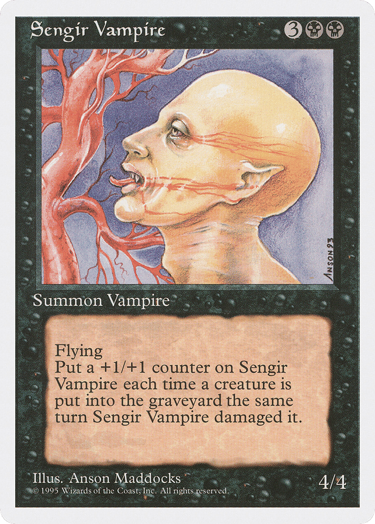 Sengir Vampire — Fourth Edition — Magic: The Gathering