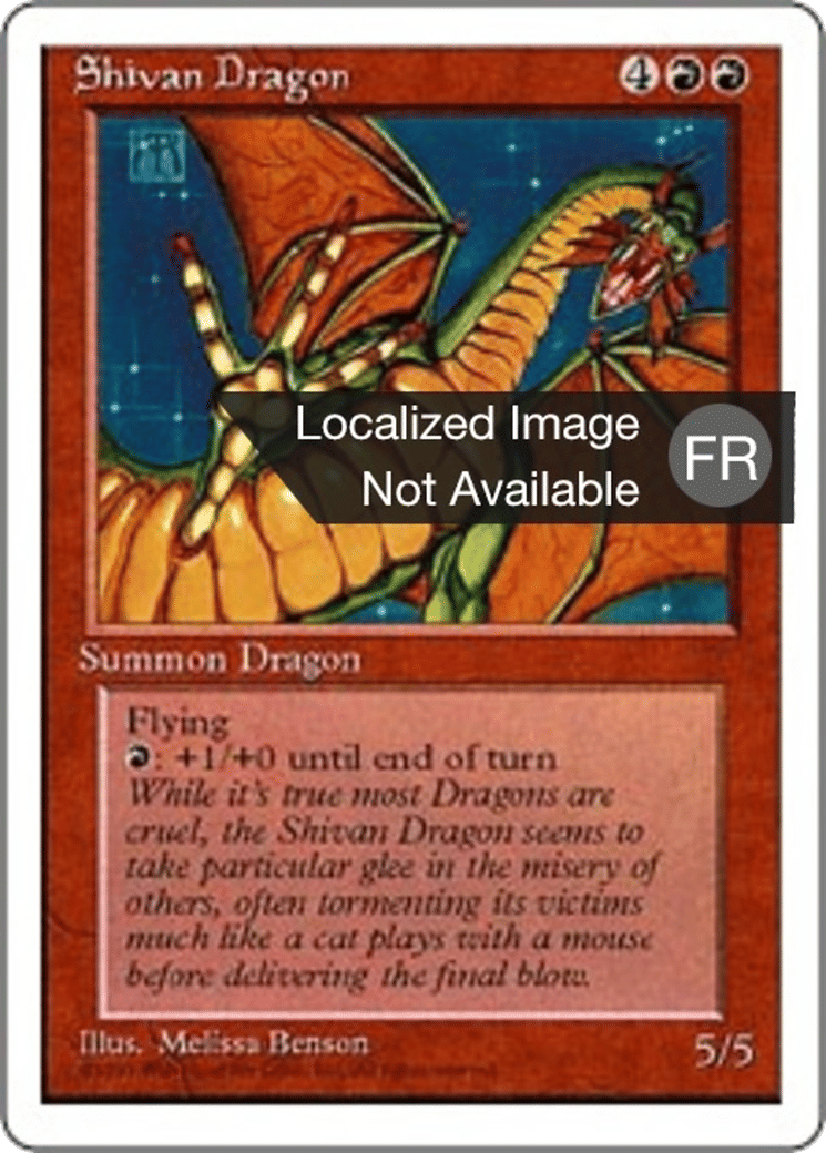 Dragon shivân — Fourth Edition — Magic: The Gathering