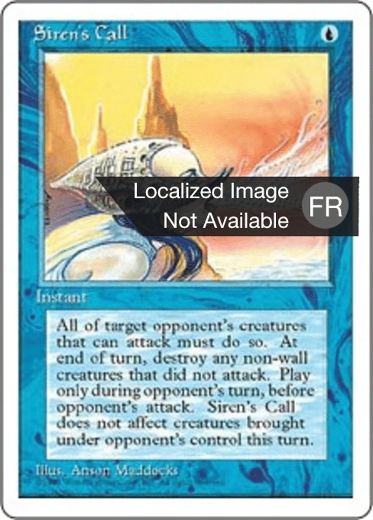 Chant des sirènes — Fourth Edition — Magic: The Gathering