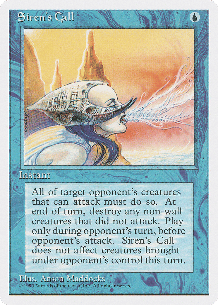 Siren's Call — Fourth Edition — Magic: The Gathering