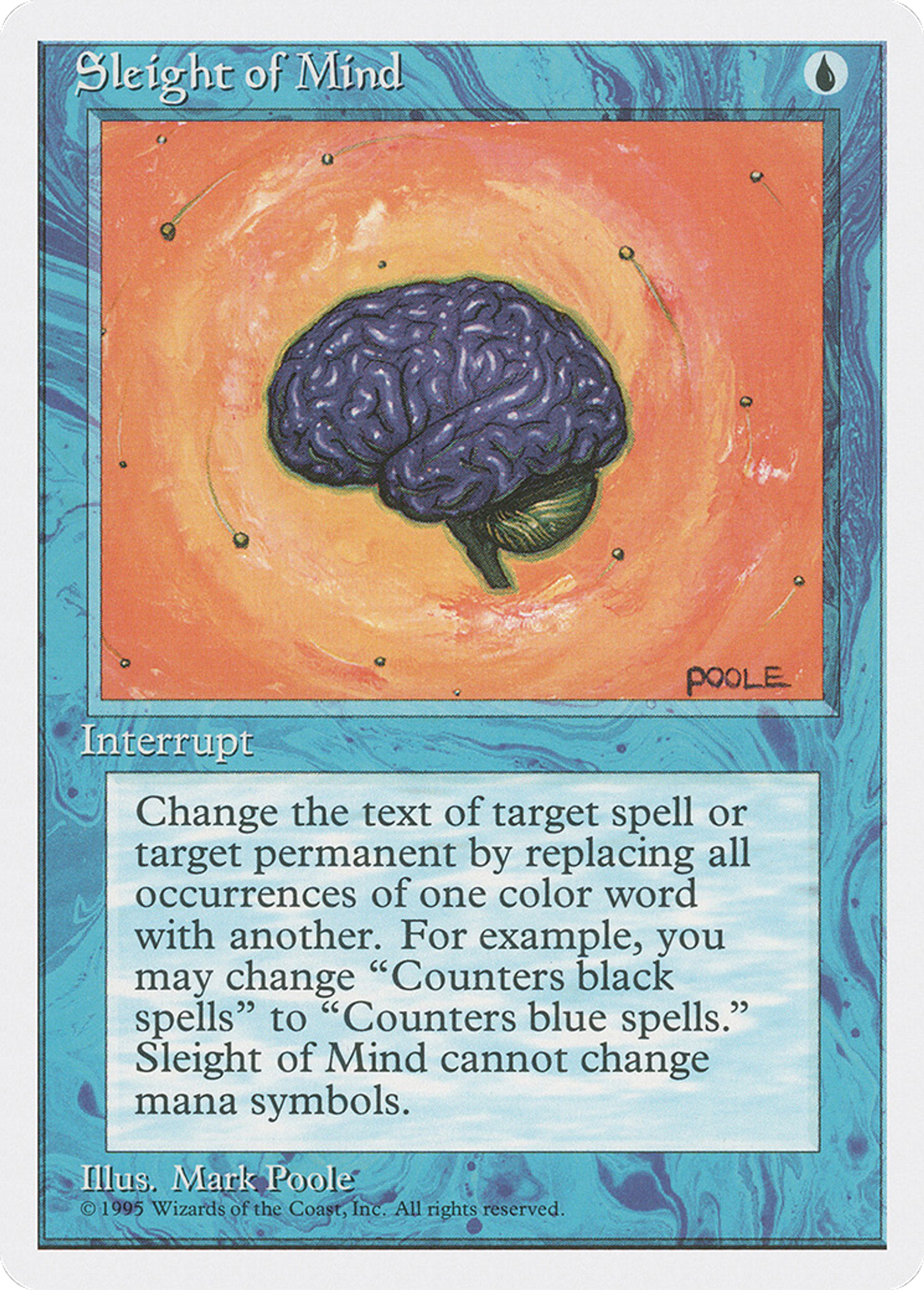Sleight of Mind — Fourth Edition — Magic: The Gathering