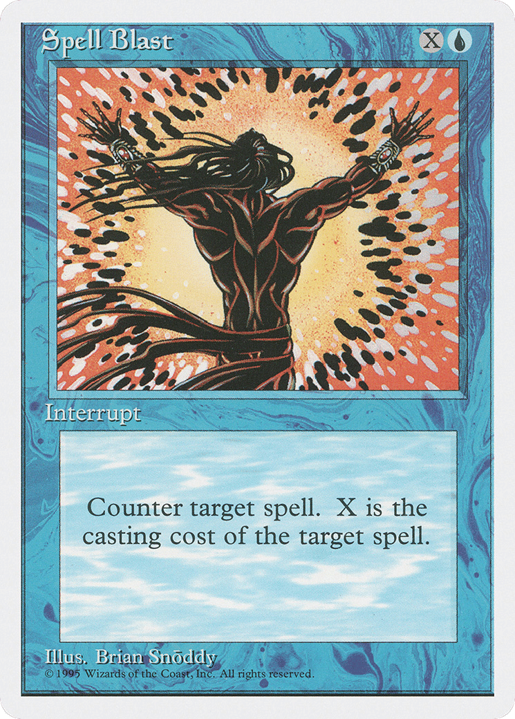 Spell Blast — Fourth Edition — Magic: The Gathering