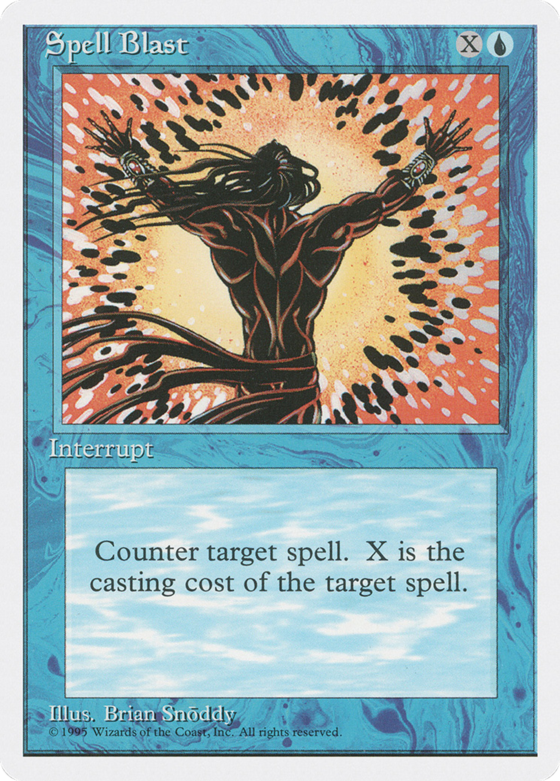 Spell Blast — Fourth Edition — Magic: The Gathering