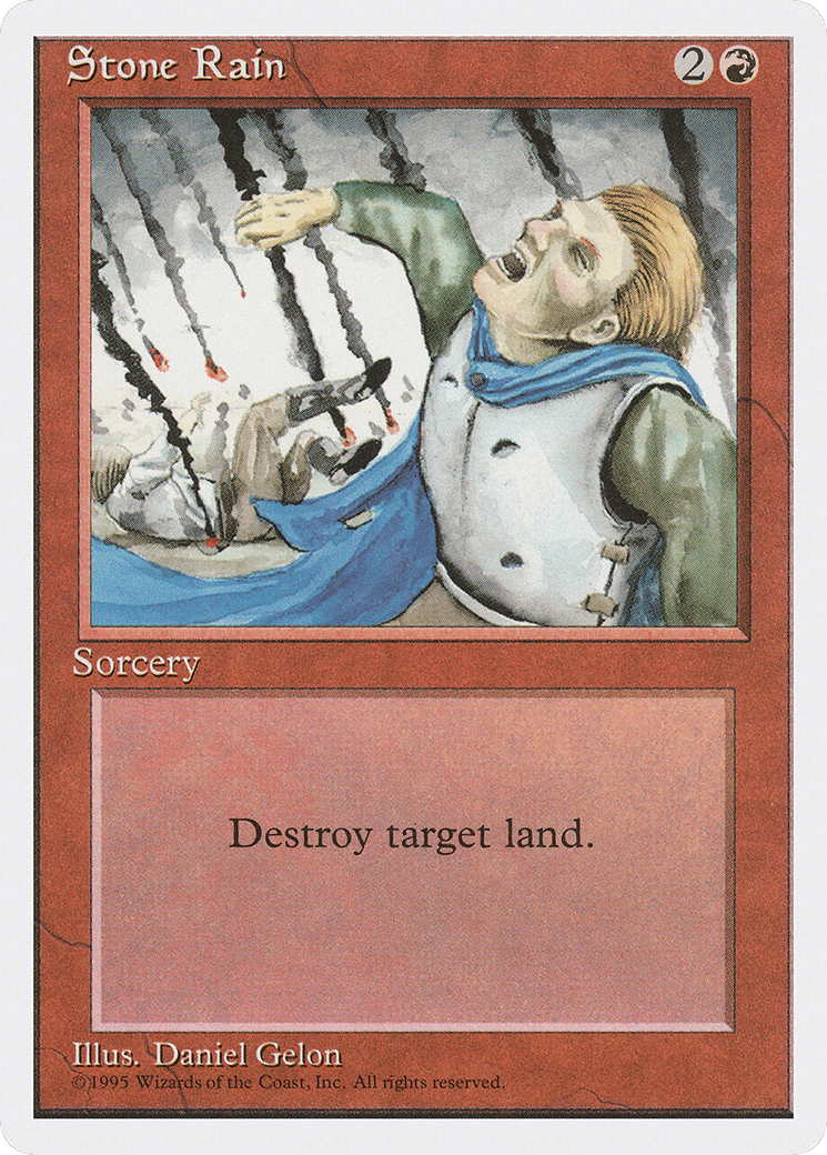 Stone Rain — Fourth Edition — Magic: The Gathering