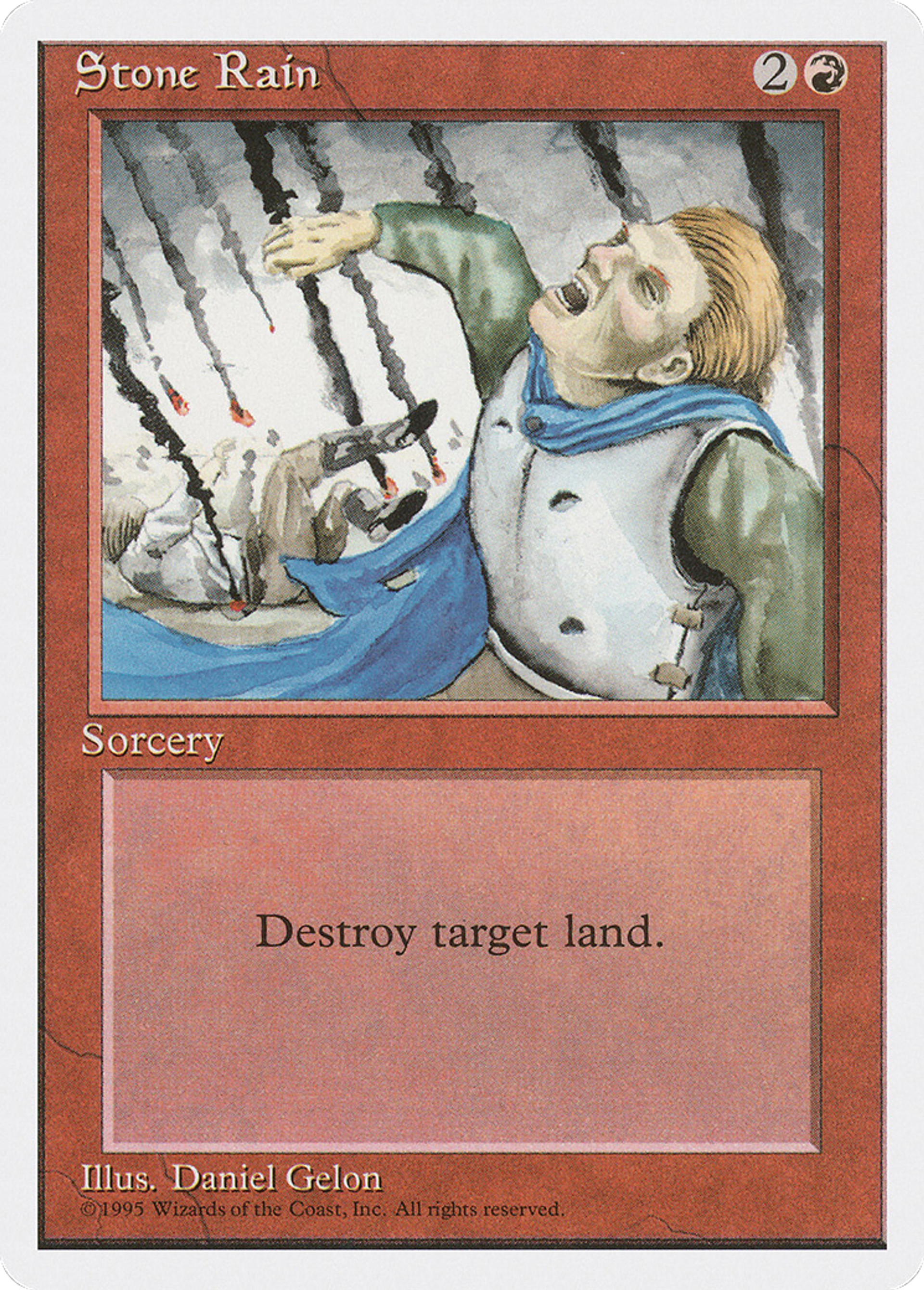 Stone Rain — Fourth Edition — Magic: The Gathering