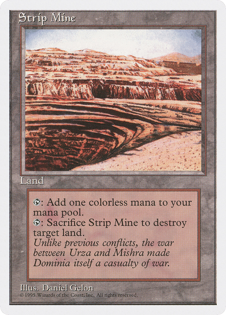 Strip Mine — Fourth Edition — Magic: The Gathering