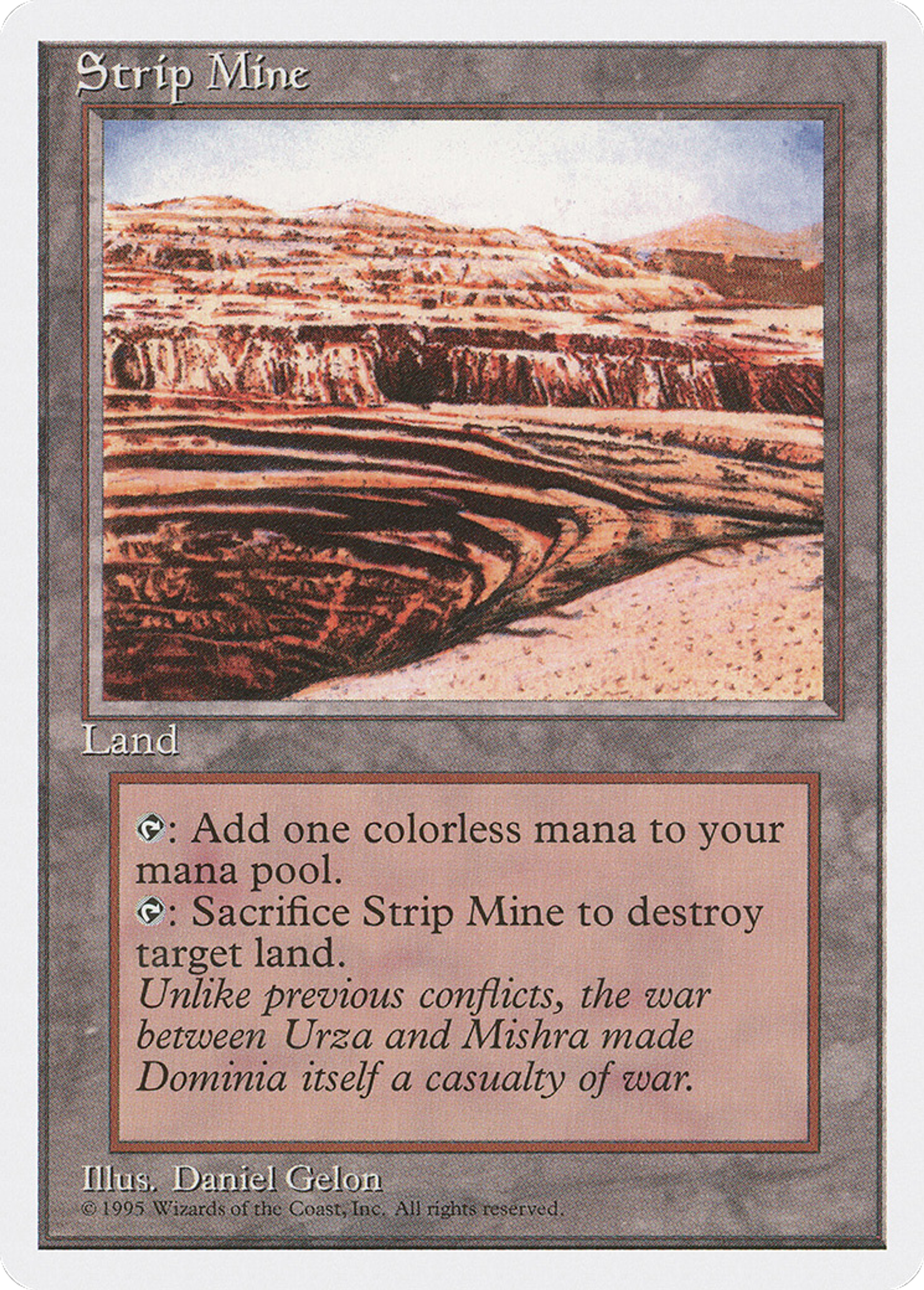 Strip Mine — Fourth Edition — Magic: The Gathering