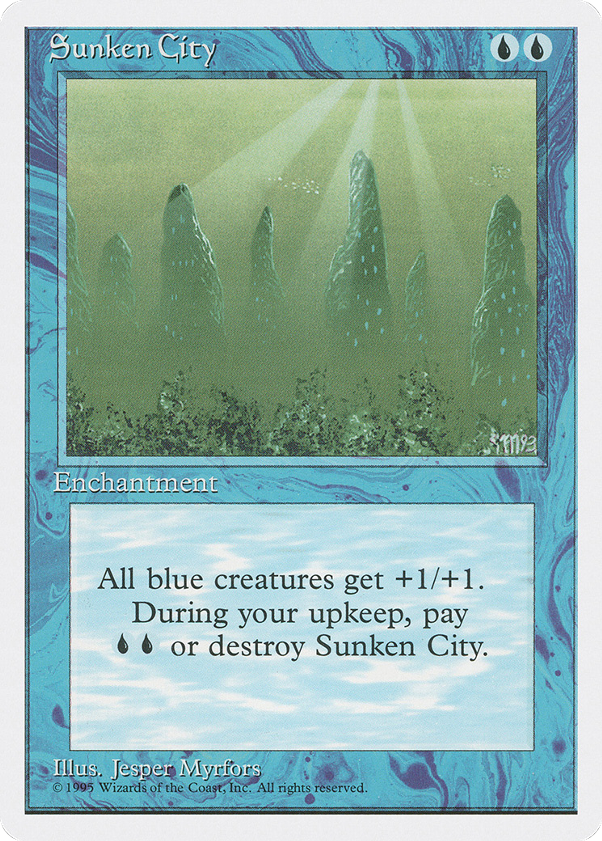 Sunken City — Fourth Edition — Magic: The Gathering