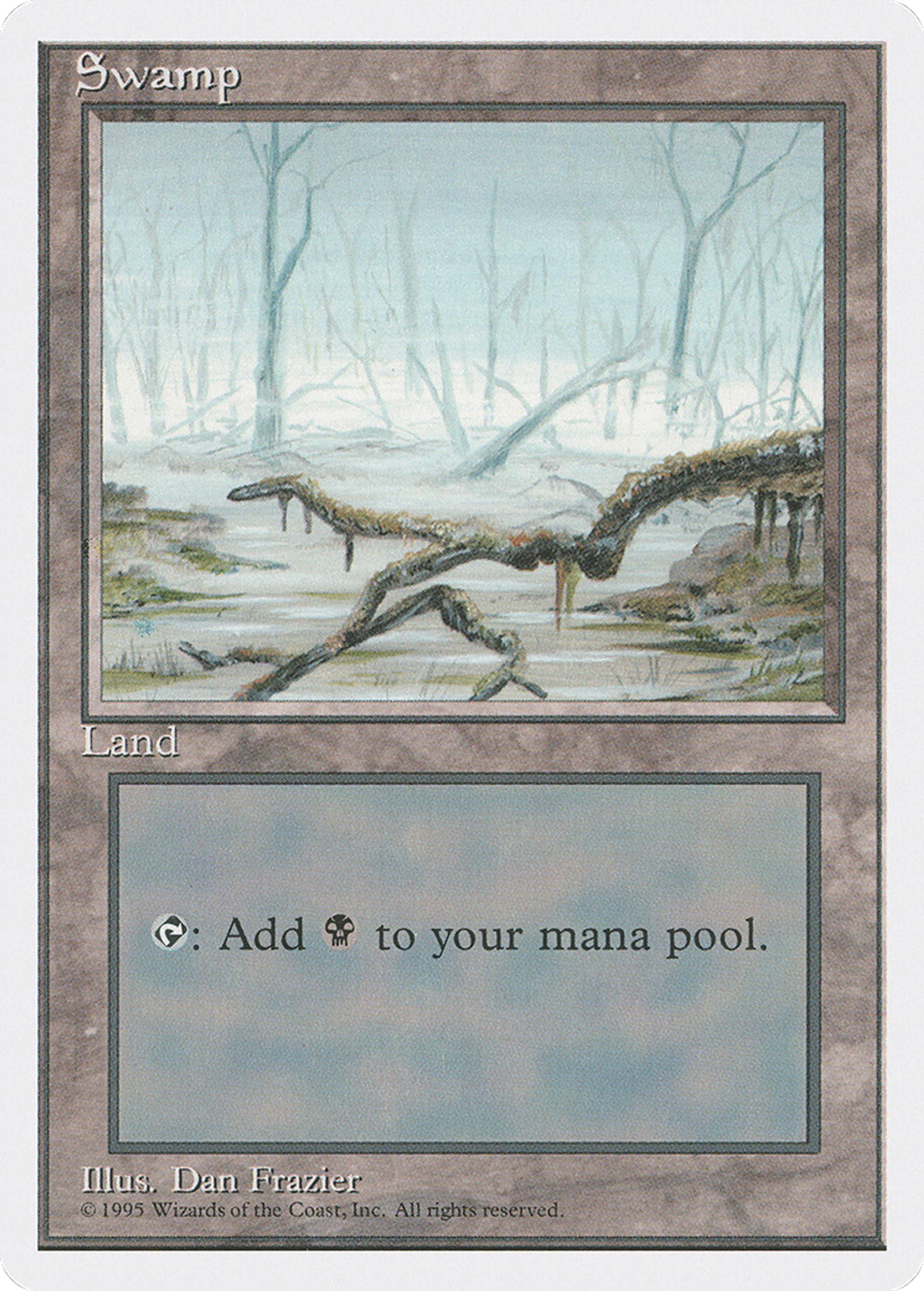 Swamp — Fourth Edition — Magic: The Gathering