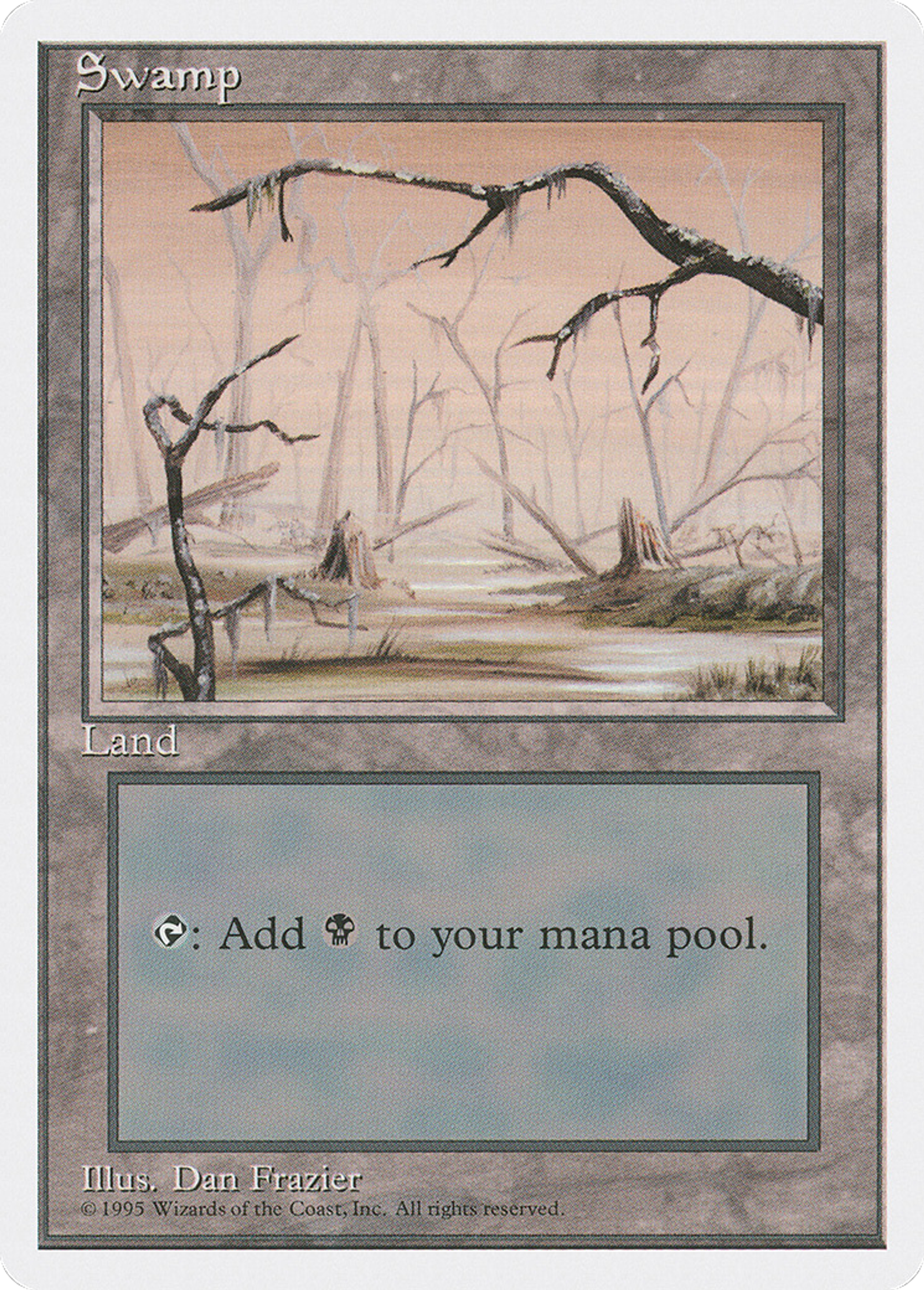 Swamp — Fourth Edition — Magic: The Gathering