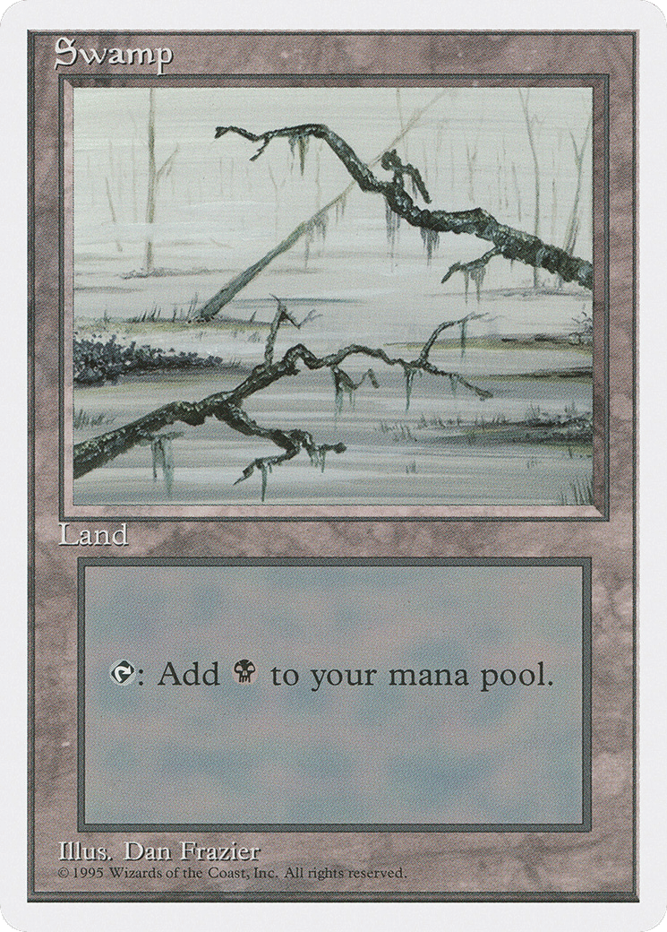 Swamp — Fourth Edition — Magic: The Gathering