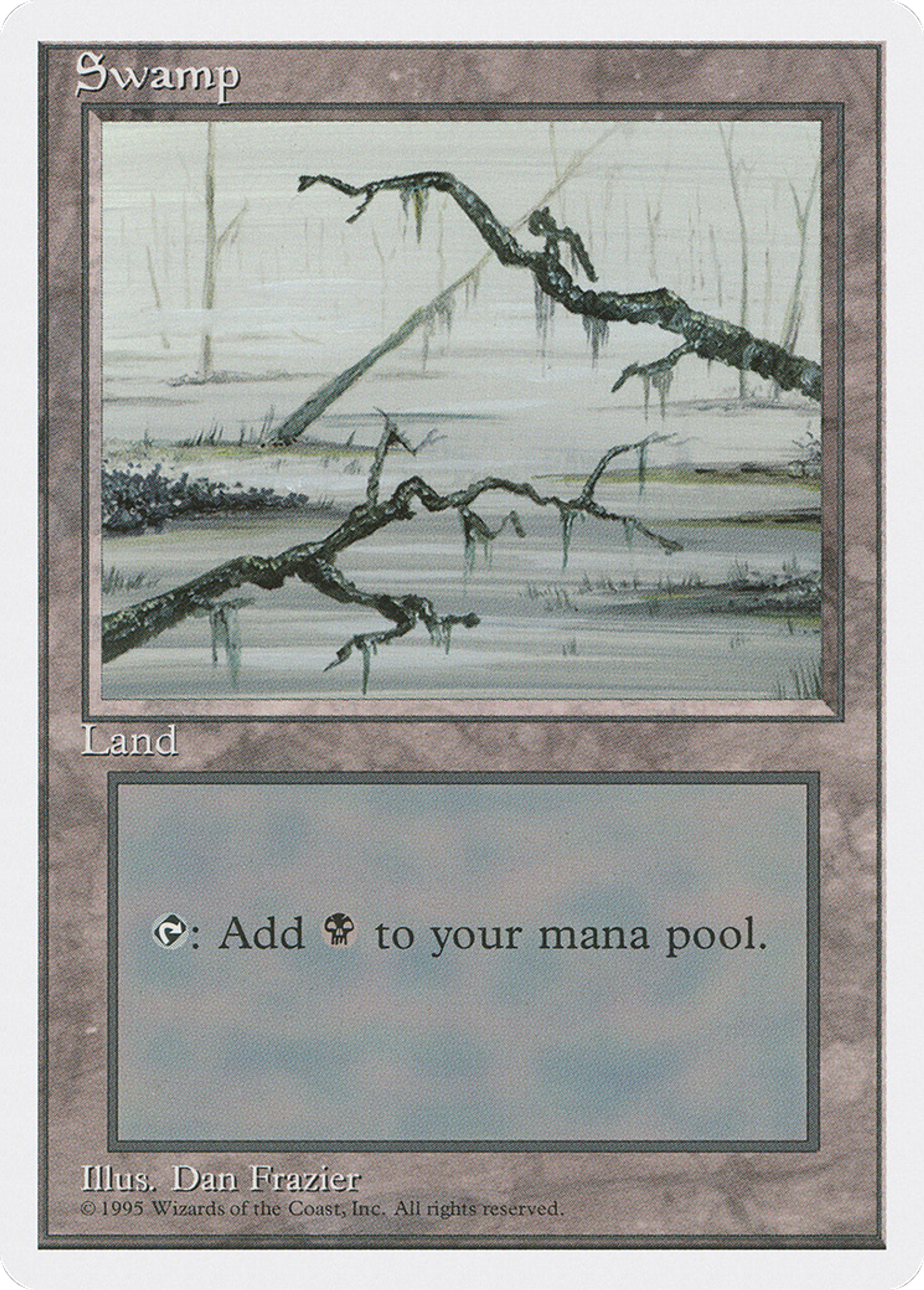 Swamp — Fourth Edition — Magic: The Gathering