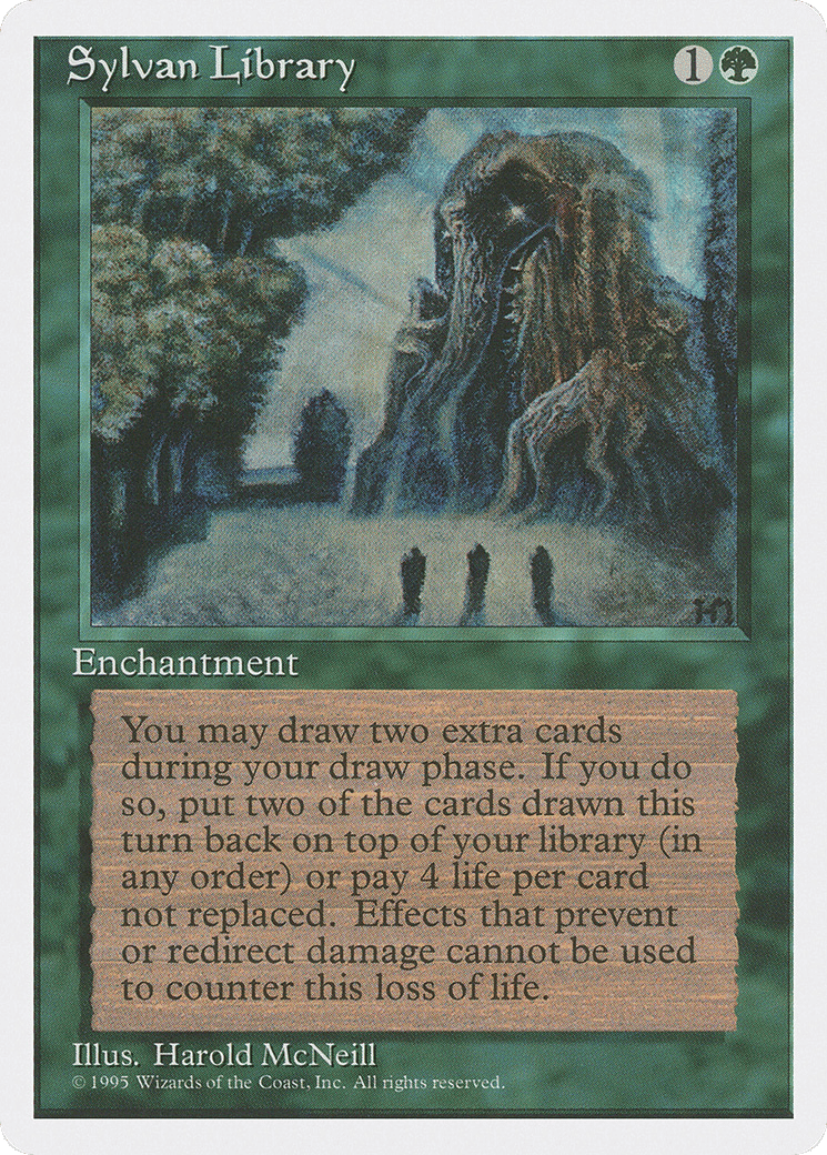 Sylvan Library — Fourth Edition — Magic: The Gathering