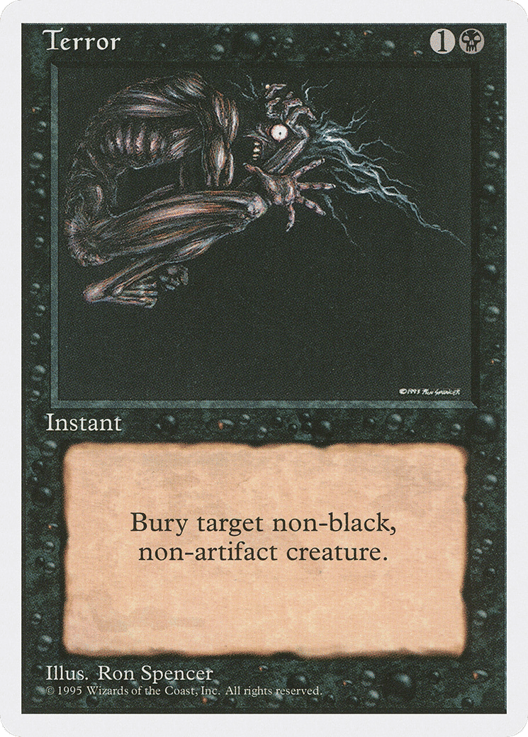 Terror — Fourth Edition — Magic: The Gathering