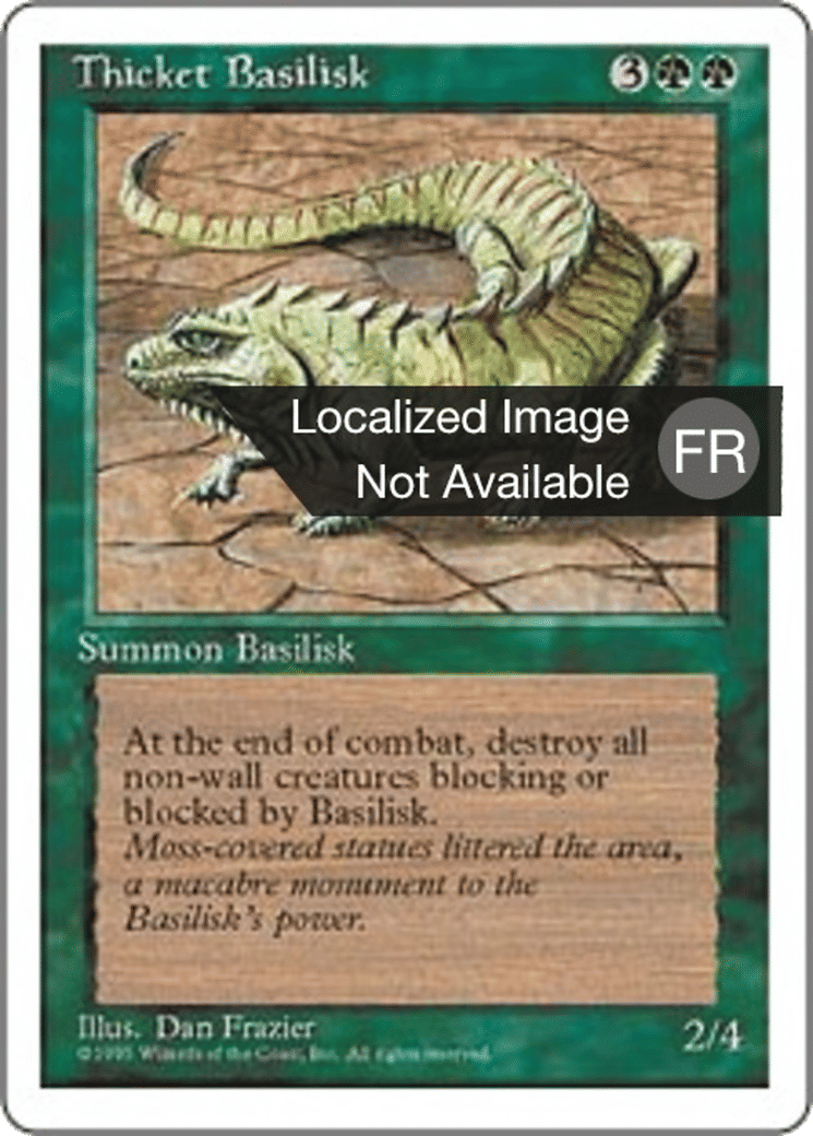 Basilic des halliers — Fourth Edition — Magic: The Gathering