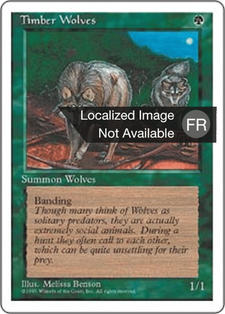 Loups des forêts — Fourth Edition — Magic: The Gathering