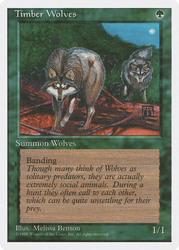 Timber Wolves — Fourth Edition — Magic: The Gathering