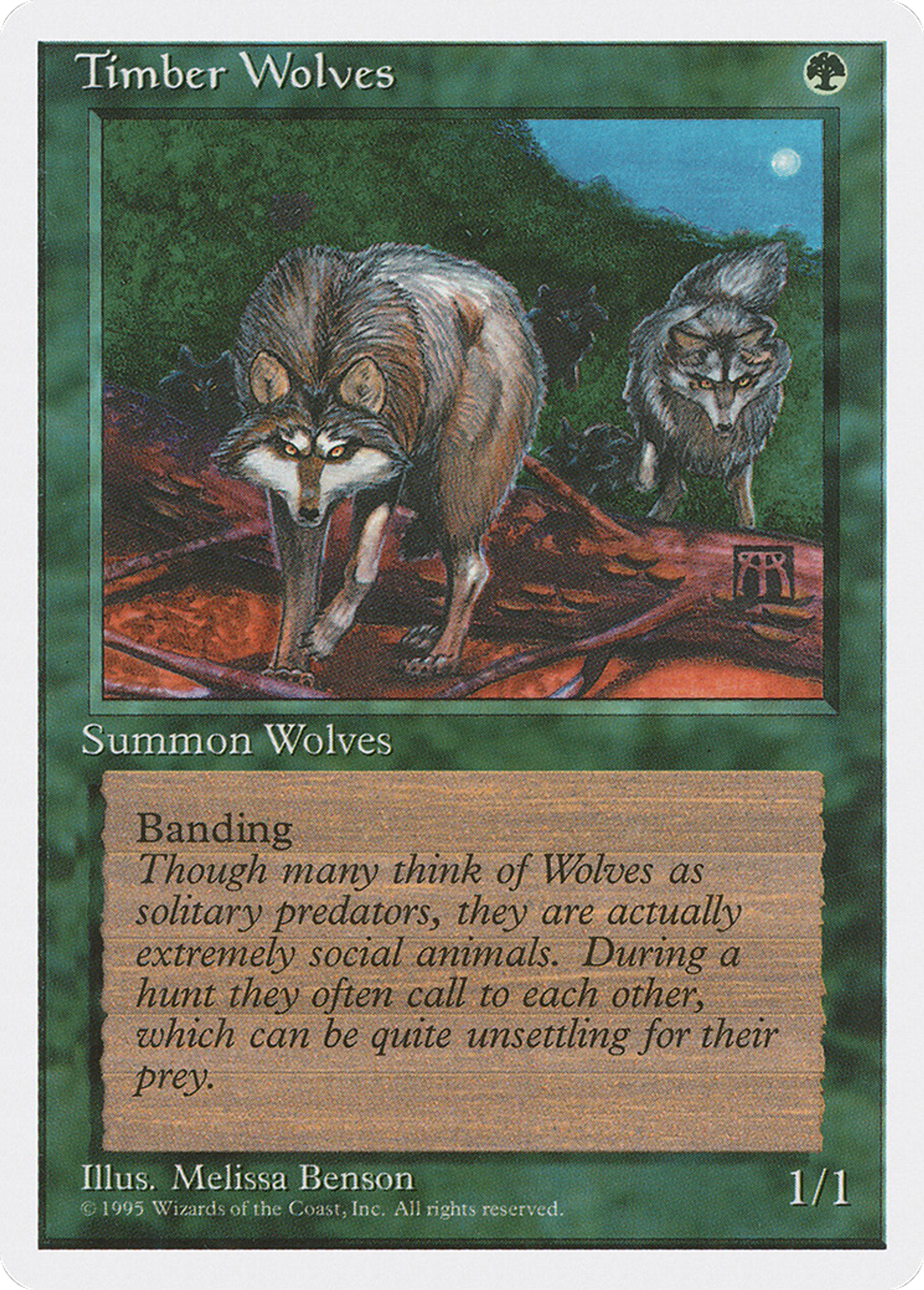 Timber Wolves — Fourth Edition — Magic: The Gathering