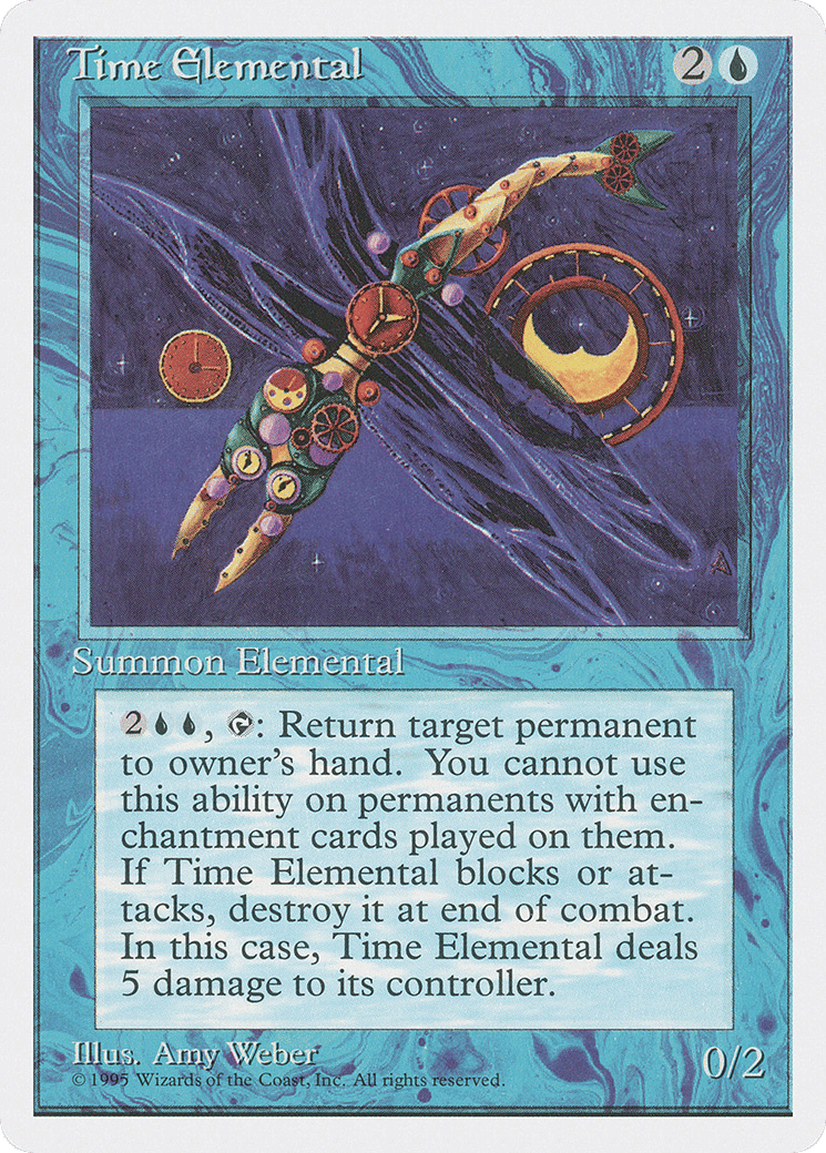 Time Elemental — Fourth Edition — Magic: The Gathering