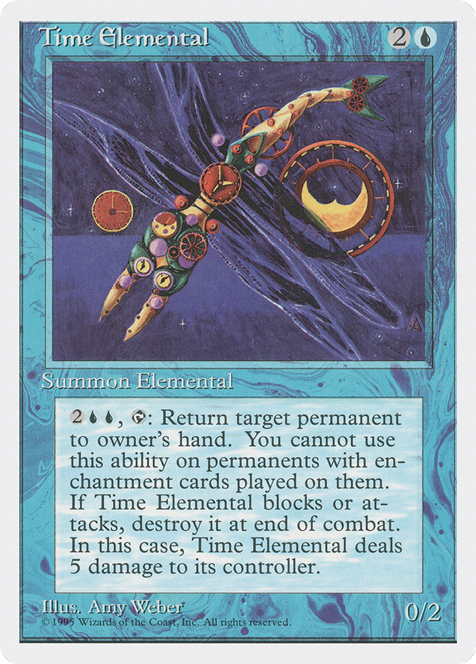 Time Elemental — Fourth Edition — Magic: The Gathering