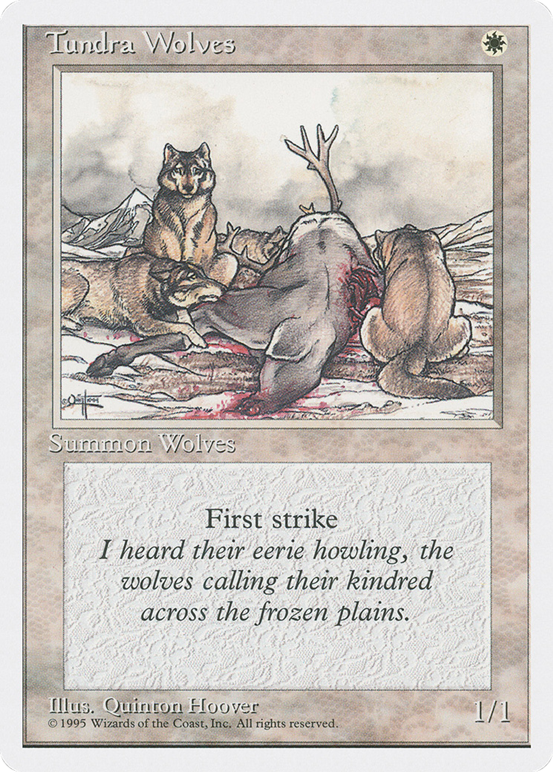 Tundra Wolves — Fourth Edition — Magic: The Gathering
