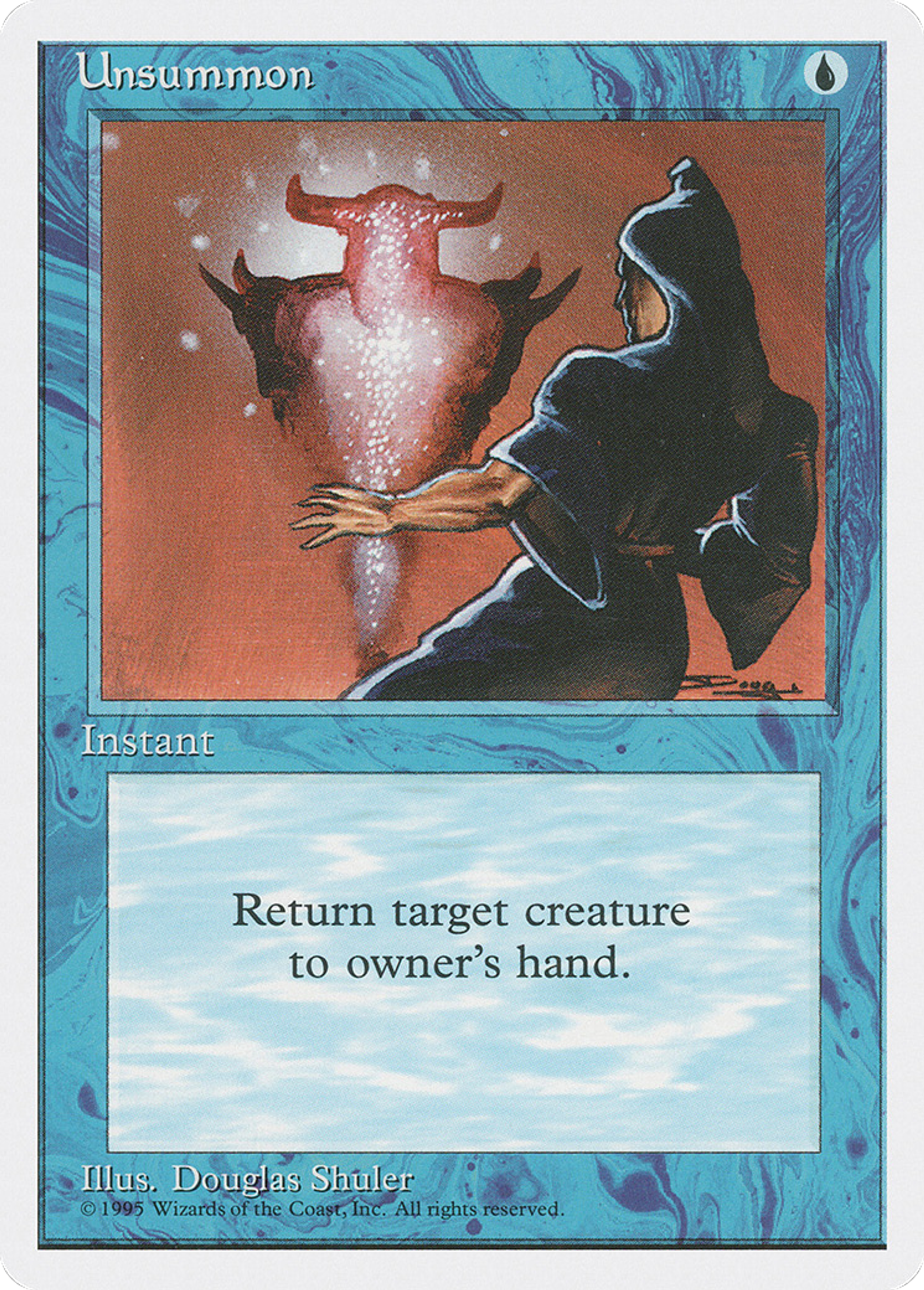 Unsummon — Fourth Edition — Magic: The Gathering