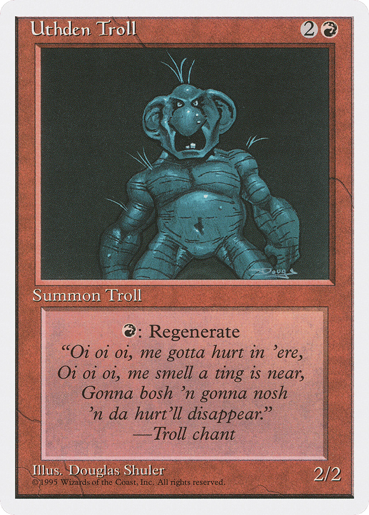 Uthden Troll — Fourth Edition — Magic: The Gathering