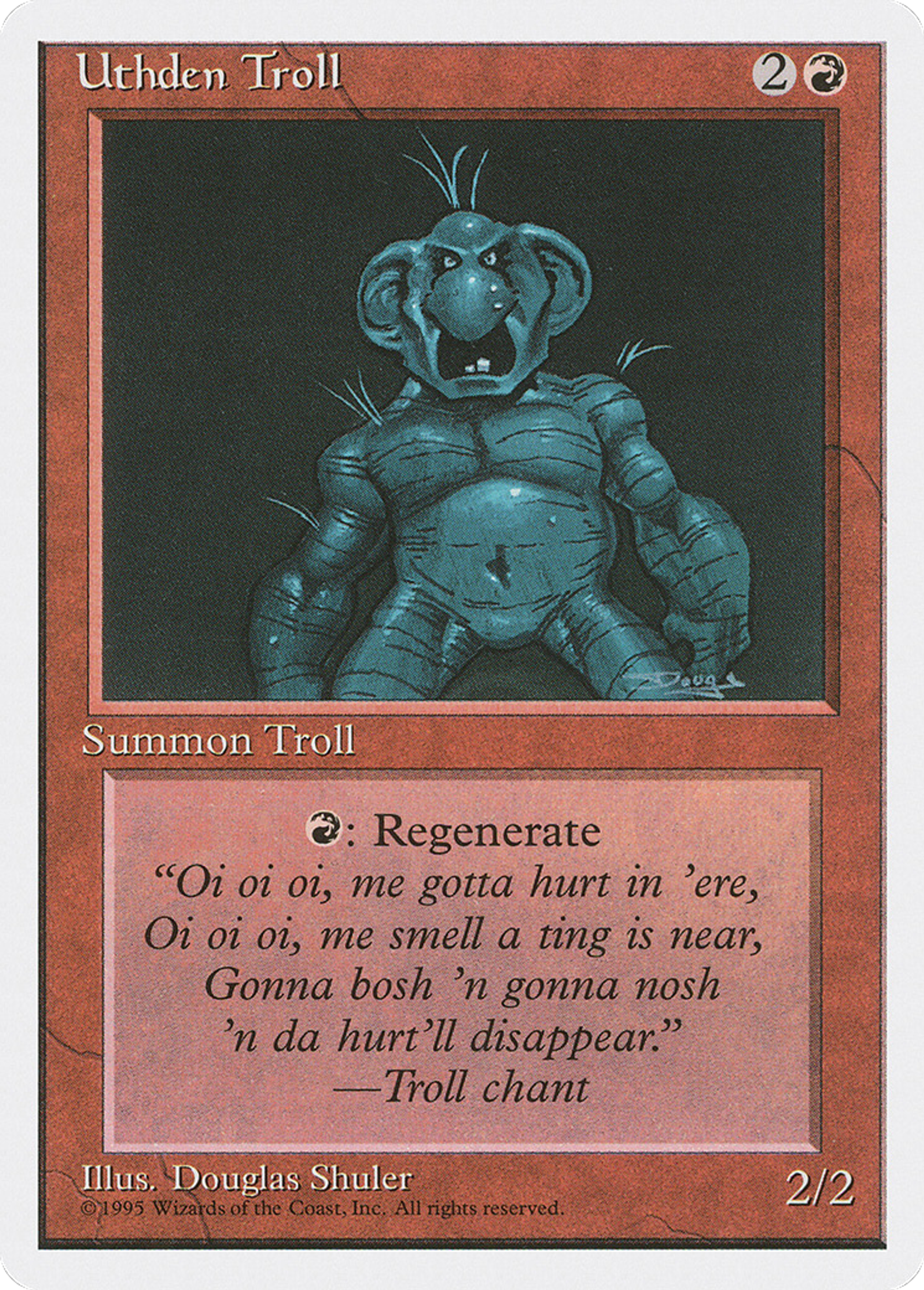 Uthden Troll — Fourth Edition — Magic: The Gathering